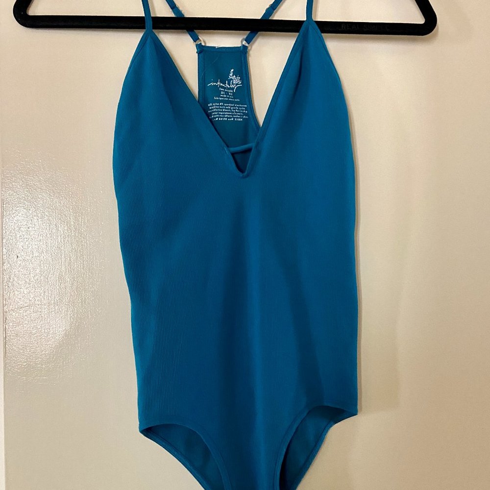 Free People Move Along Bodysuit Turquoise